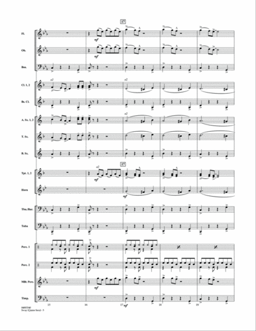 Sway (quien Sera) Dl - Conductor Score (Full Score) Concert Band scores gallery preview page 5