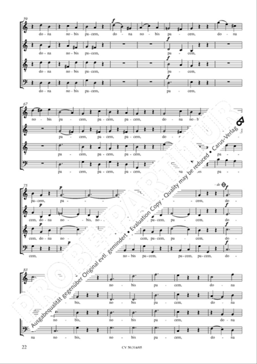 Missa Sancti Joannis Nepomuceni 4-Part scores gallery preview page 23