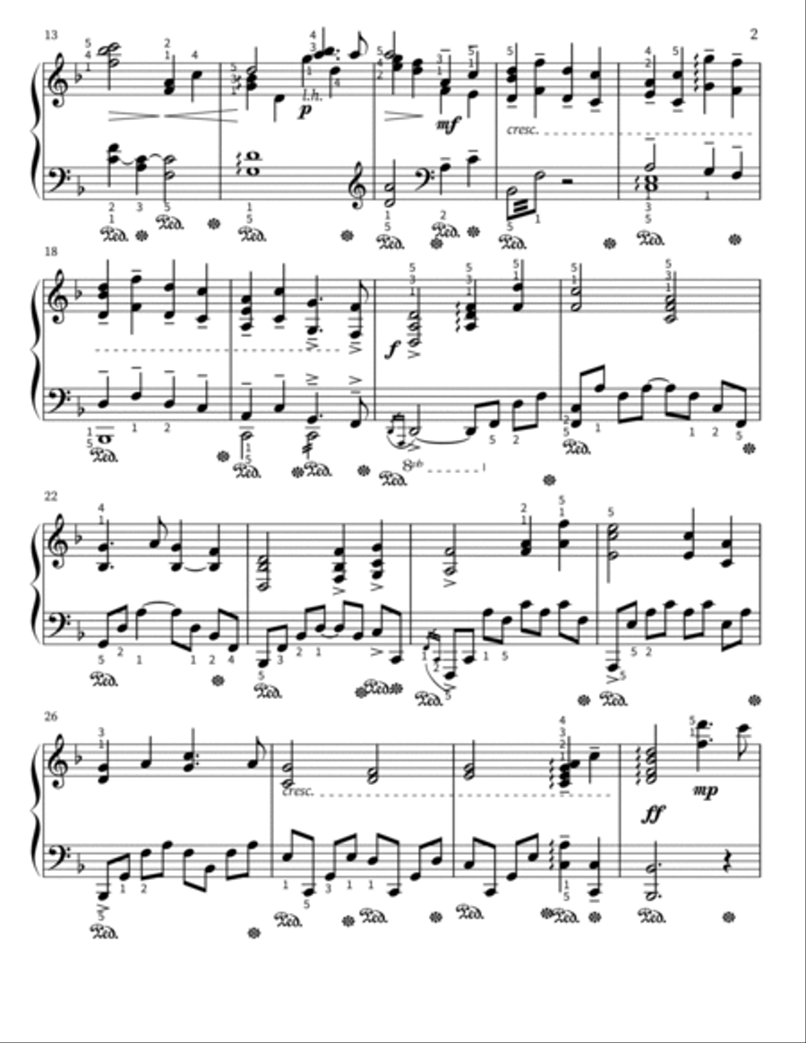 Oogway Ascends Oogway Ascends Piano Solo scores gallery preview page 2