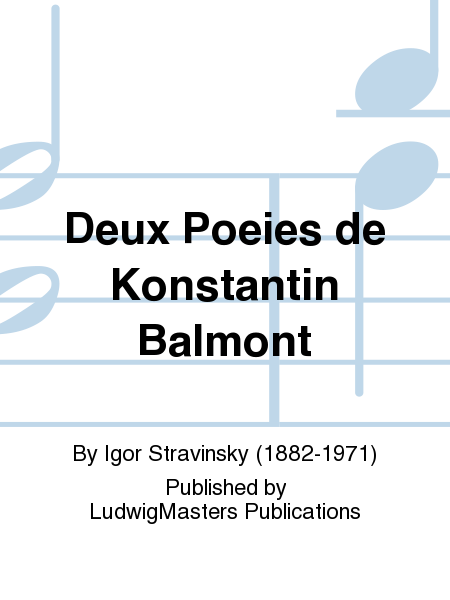 Deux Poeies de Konstantin Balmont