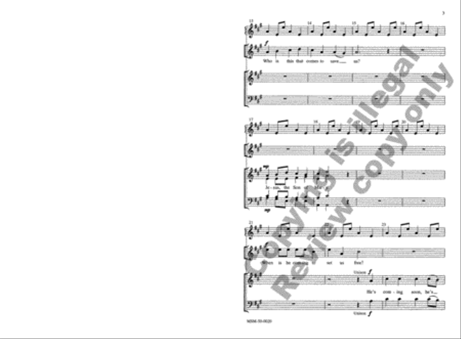 Jesus, the Son of Mary 4-Part scores gallery preview page 3