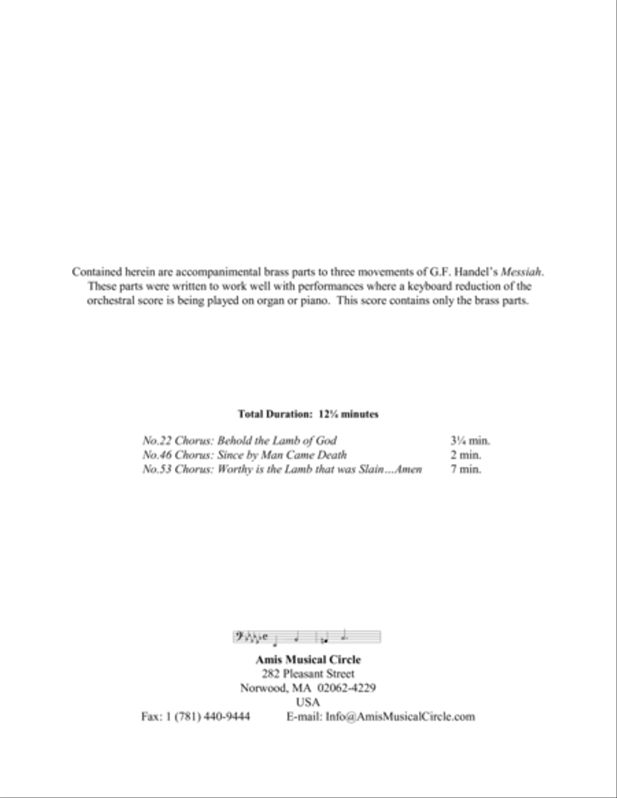 An Easter Collection from MESSIAH Brass Quintet scores gallery preview page 2