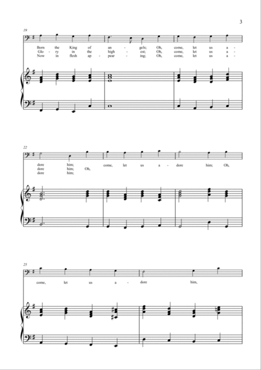 Oh, Come, All Ye Faithful (Adeste Fideles) Piano scores gallery preview page 3