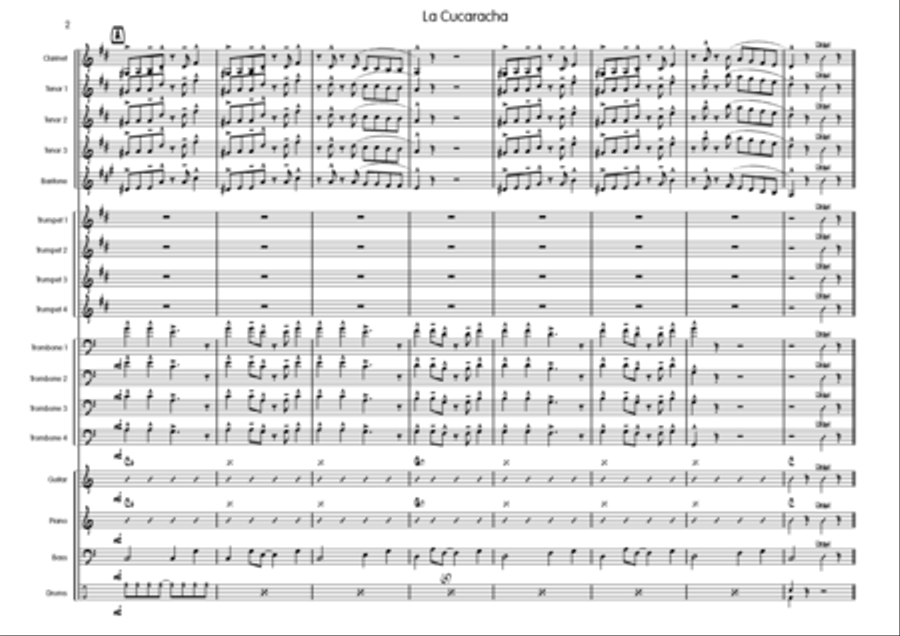 La Cucaracha Big Band scores gallery preview page 3