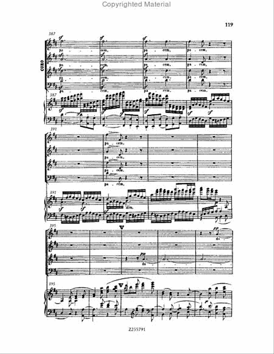 Missa Solemnis, Op.123 Choir scores gallery preview page 119