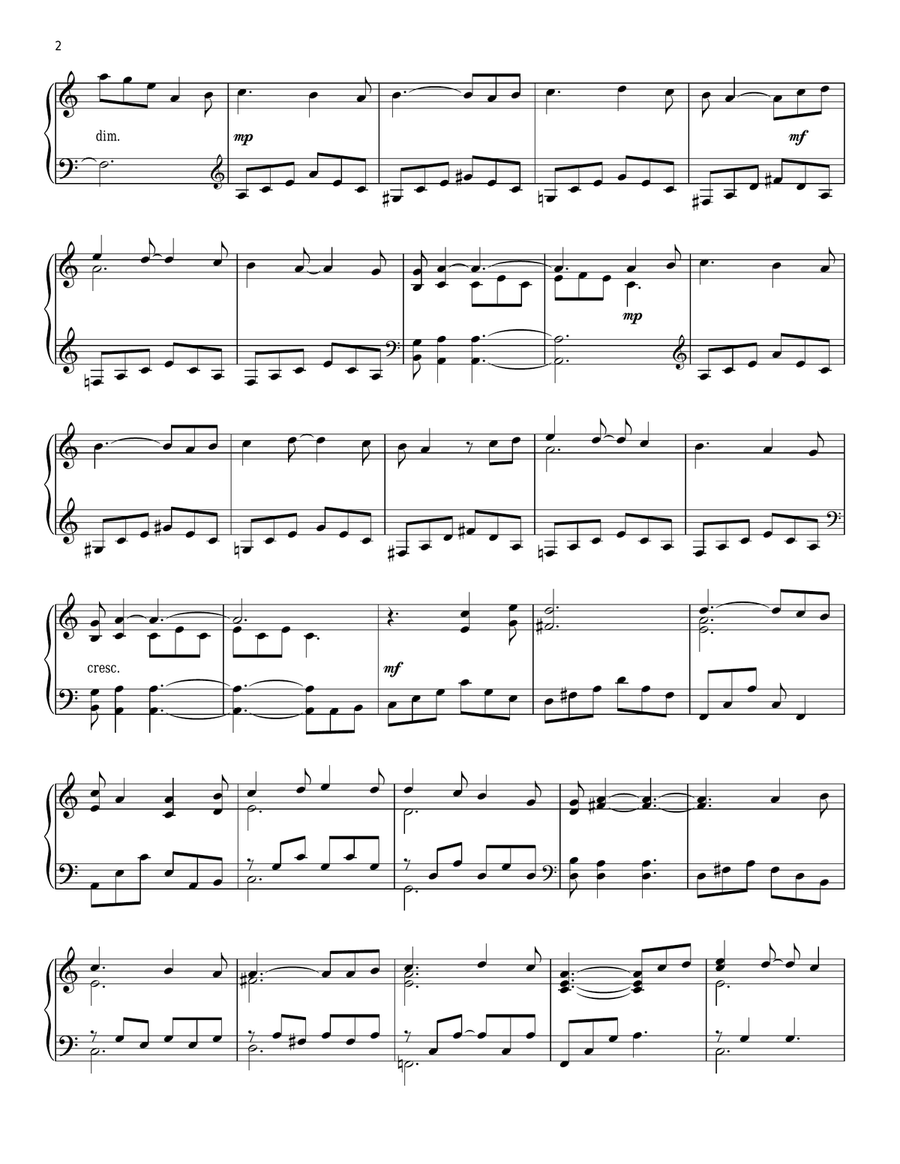Stairway To Heaven Piano Solo scores gallery preview page 2