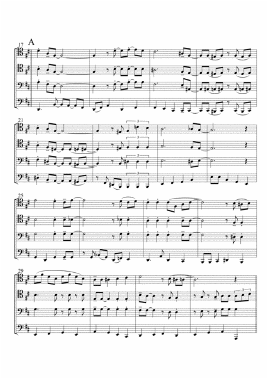 All Of Me Brass Quartet scores gallery preview page 3