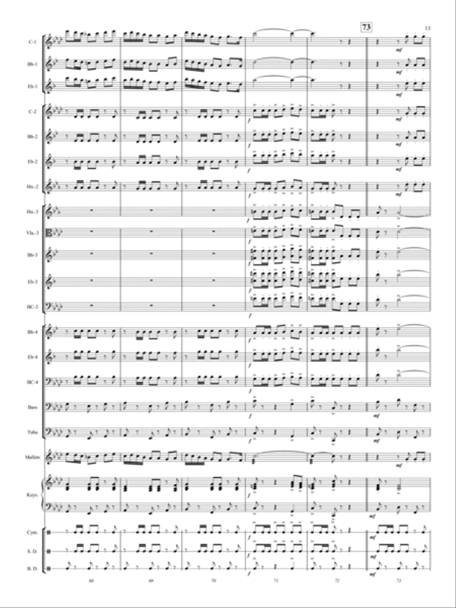 El Relicario Concert Band scores gallery preview page 12