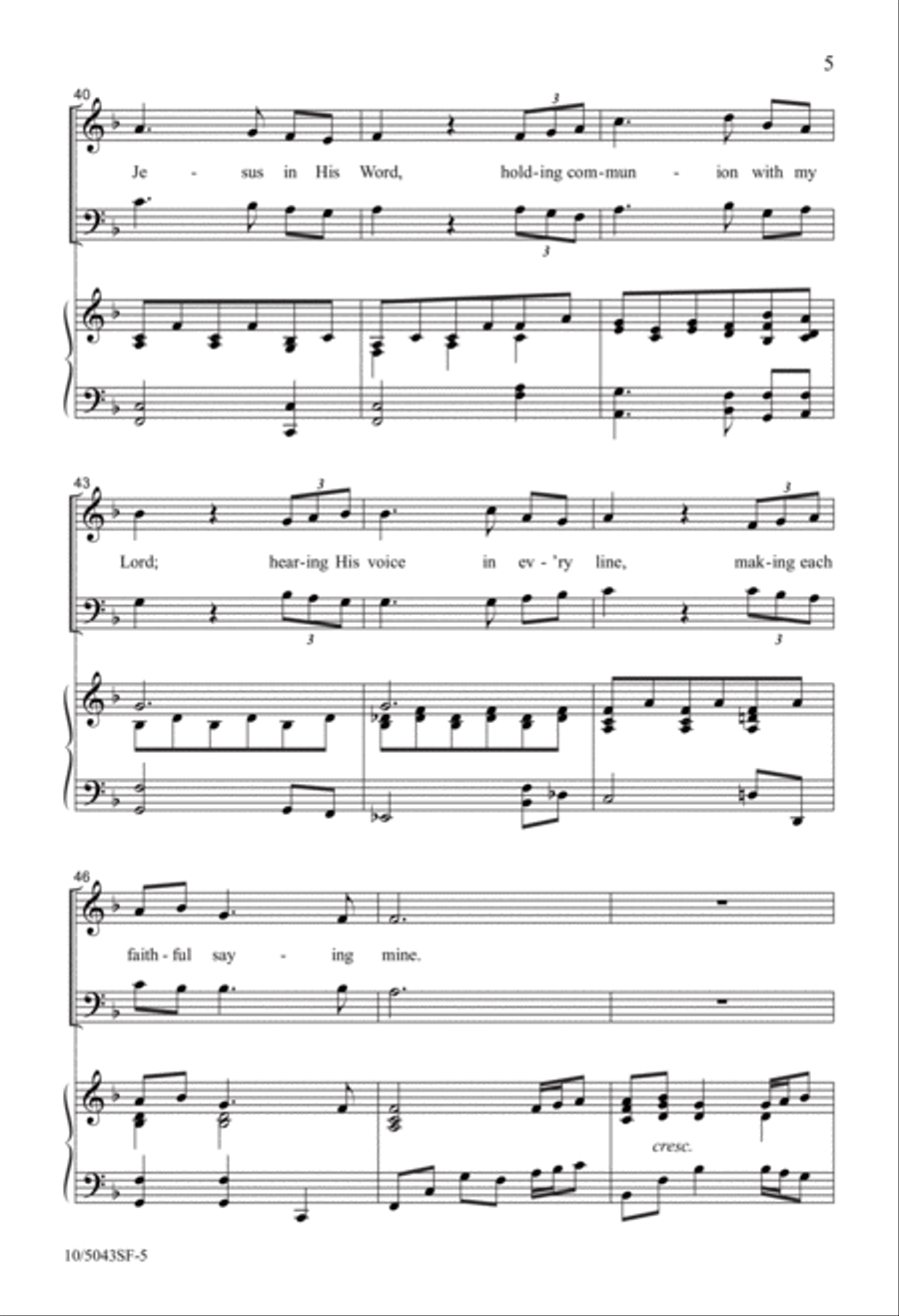 More About Jesus 4-Part scores gallery preview page 5
