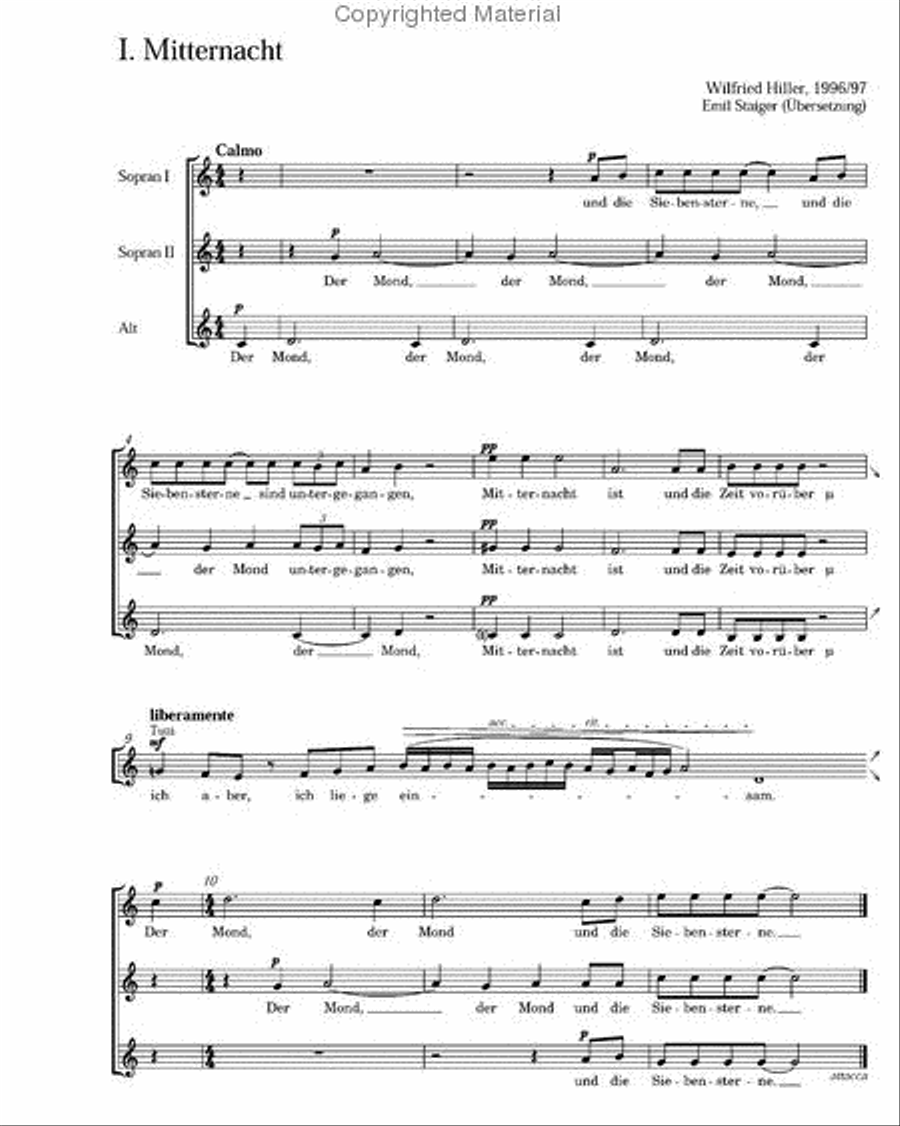 Sappho SSA scores gallery preview page 2
