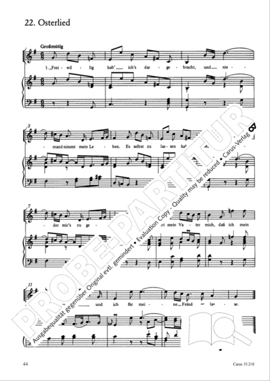 Geistliche Oden und Lieder (Gellert) Collection / Songbook scores gallery preview page 39