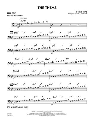 The Theme - Bass Clef Solo Sheet