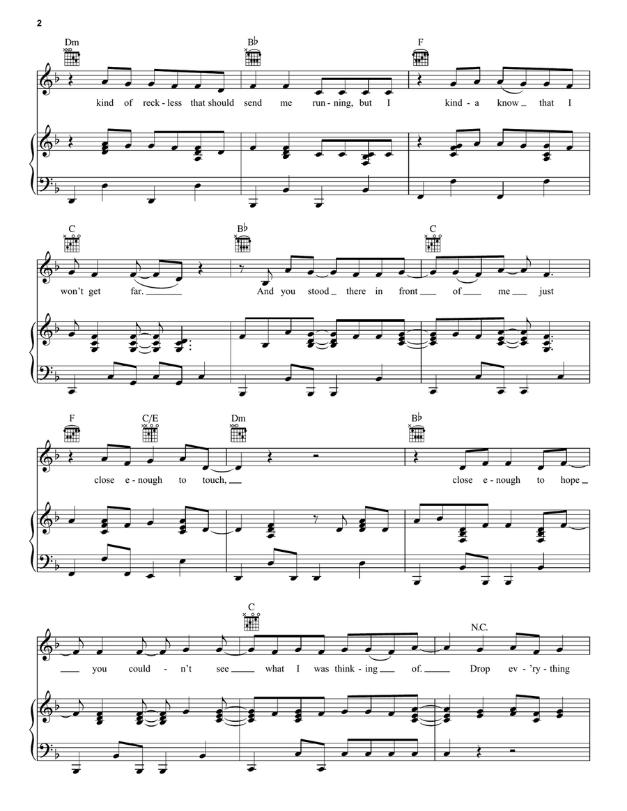 Sparks Fly Acoustic Guitar scores gallery preview page 2