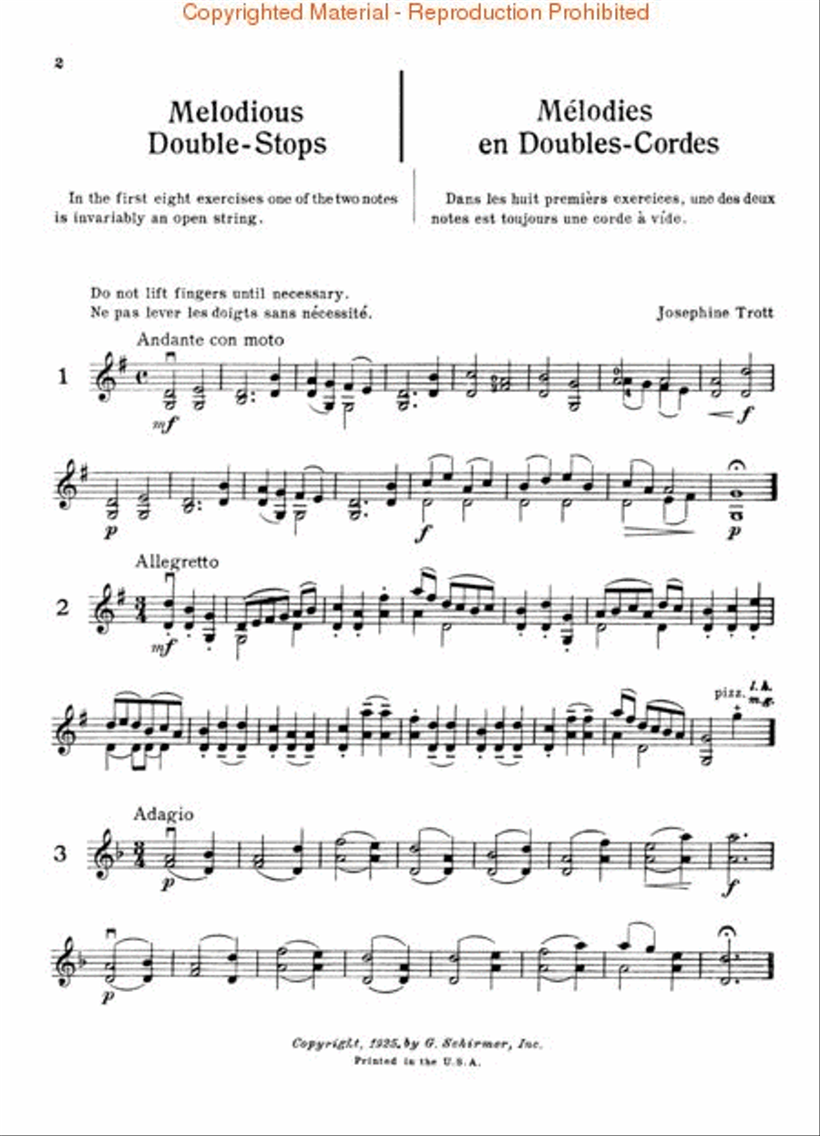 Melodious Double-Stops – Book 1 Violin scores gallery preview page 2