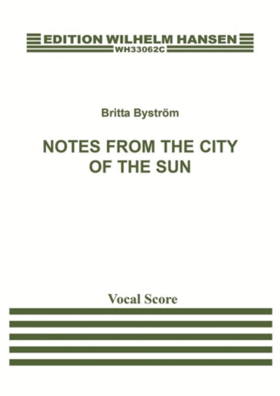 Notes from the City of the Sun Voice scores gallery preview page 1