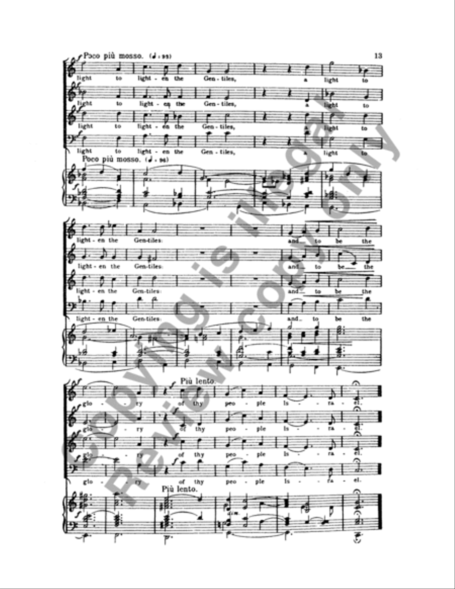 Magnificat & Nunc Dimittis in C 4-Part scores gallery preview page 25