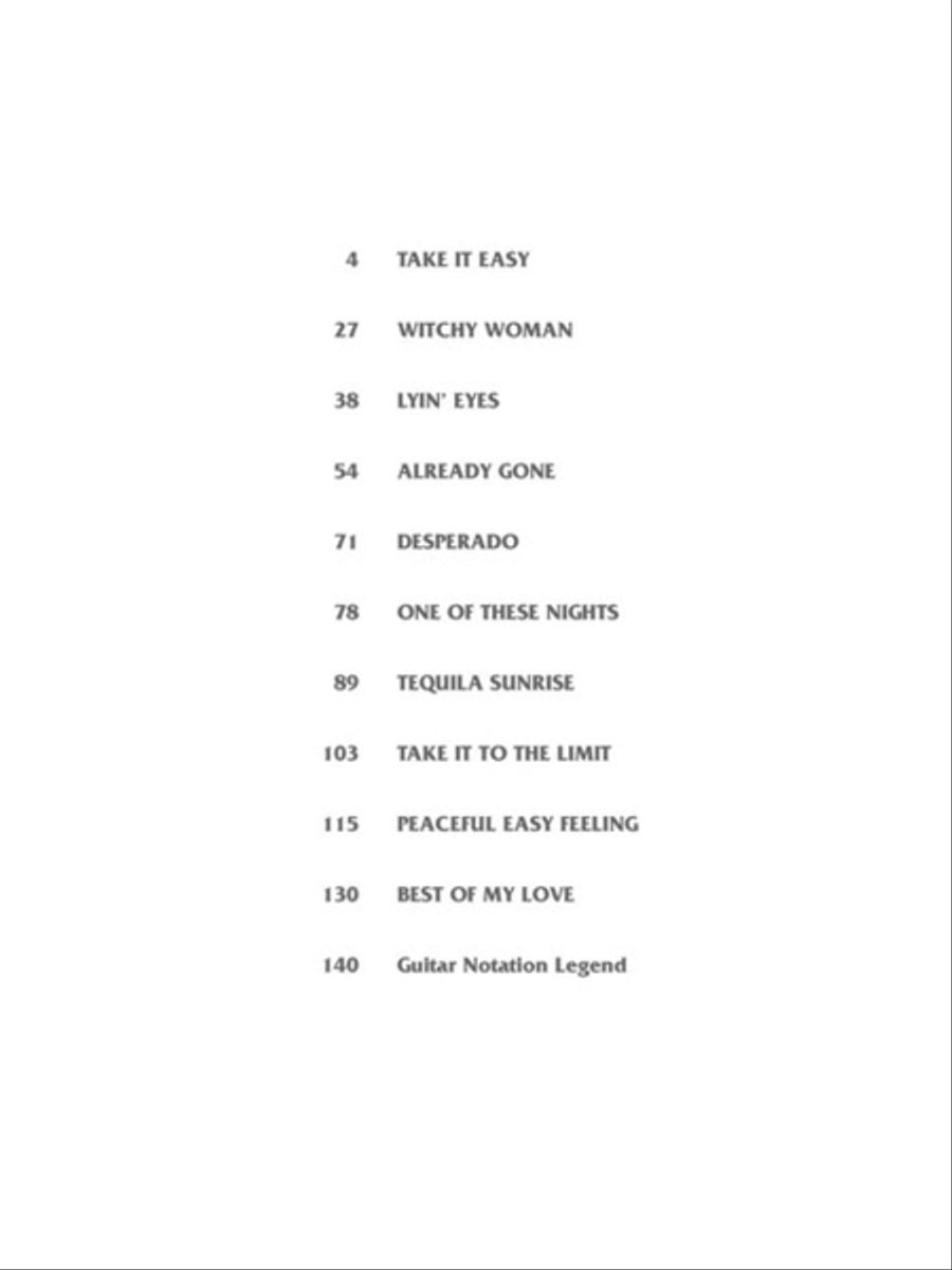Eagles - Their Greatest Hits 1971-1975 Electric Guitar scores gallery preview page 2