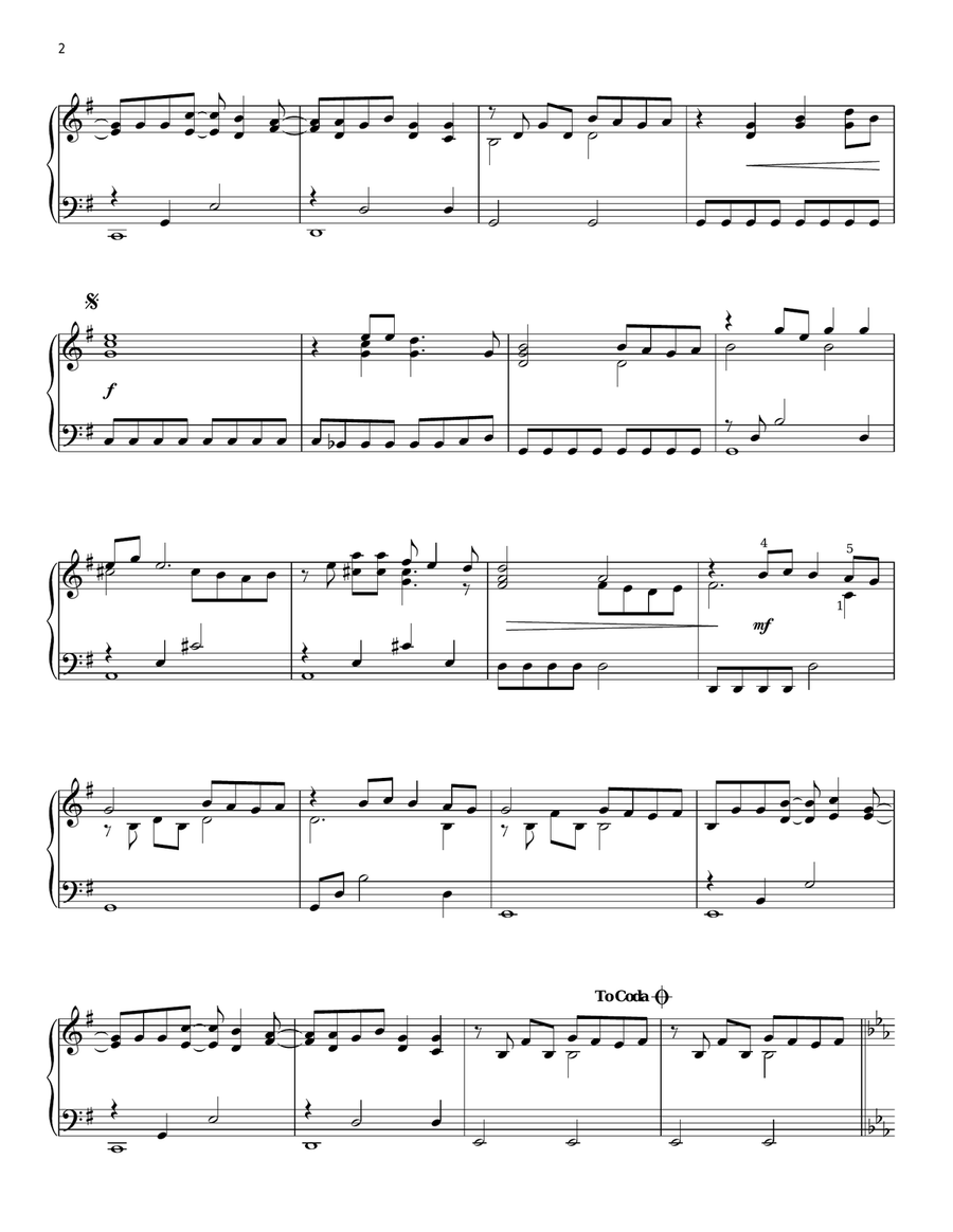 Every Breath You Take Piano Solo scores gallery preview page 2