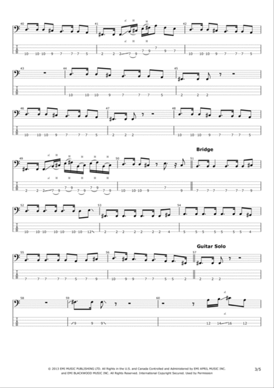 R U Mine? Bass Guitar scores gallery preview page 3