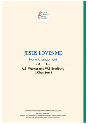 Book cover for Jesus Loves Me ( piano arrangement)