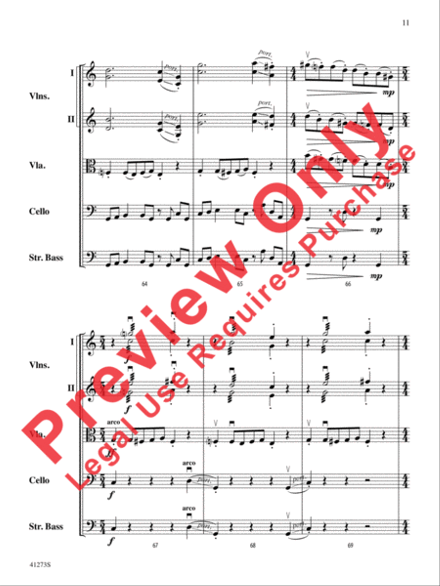 Waltz for Wobbly Wilfred String Orchestra scores gallery preview page 12
