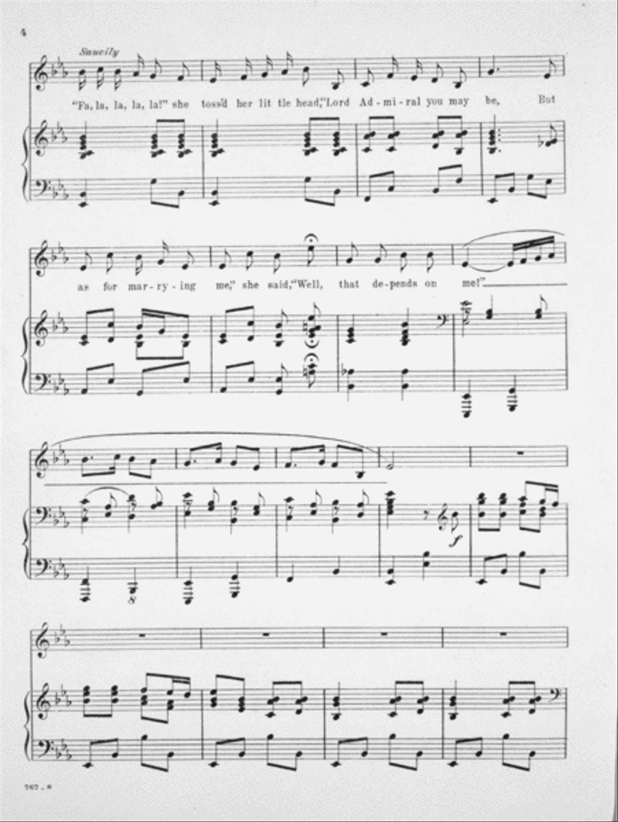 The Little Damozel. Song Voice scores gallery preview page 4