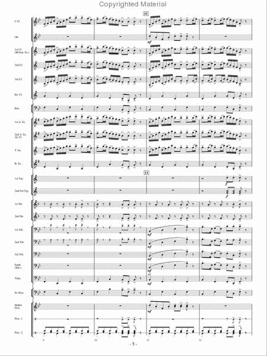 The Woodwind Polka Concert Band scores gallery preview page 4