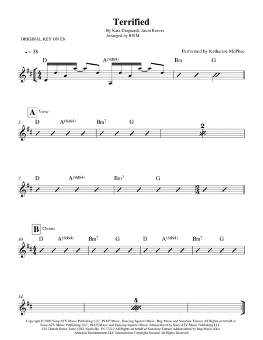 Terrified Piano scores gallery preview page 2