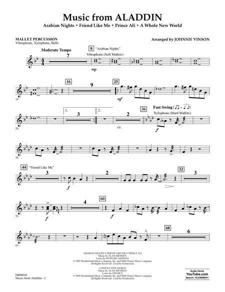 Music from Aladdin (arr. Johnnie Vinson) - Mallet Percussion