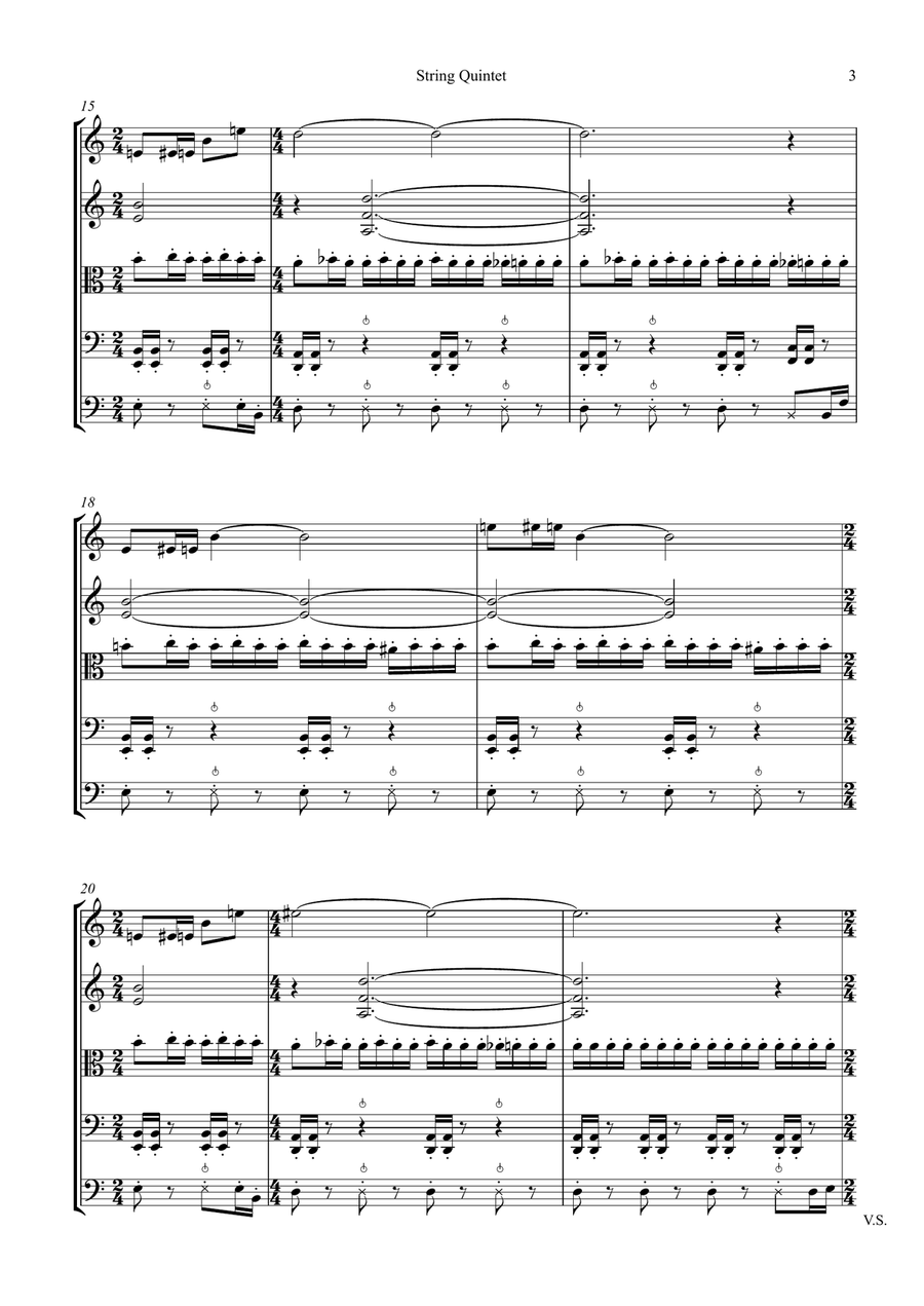 Knight Rider Theme String Quartet scores gallery preview page 3