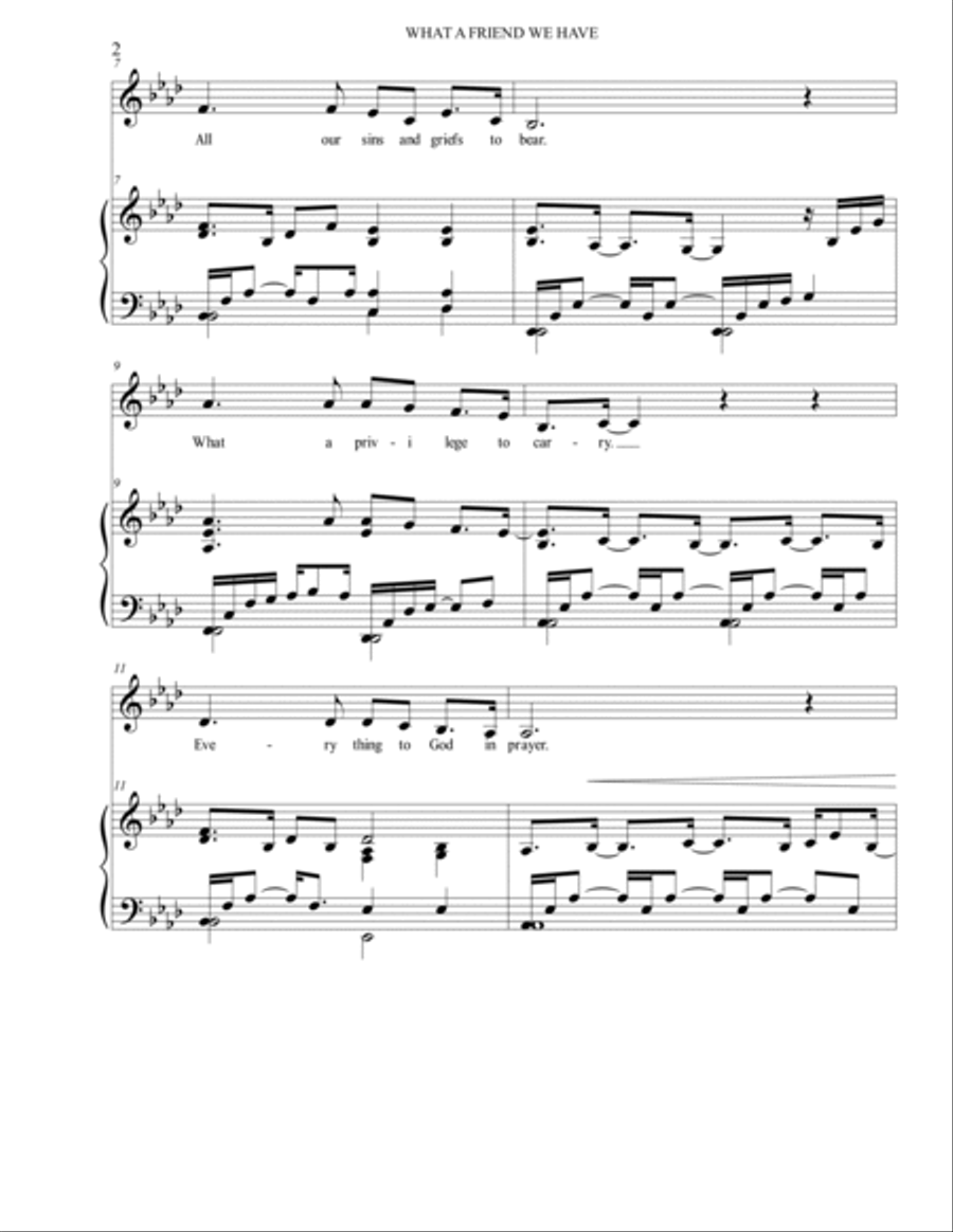 What a Friend We Have Voice scores gallery preview page 2