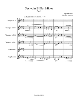 Sextet in E-flat Minor Part I: Adagio ma non tanto, Allegro Molto