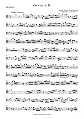 (Alto) Trombone Concerto in B♭ - solo part in tenor clef