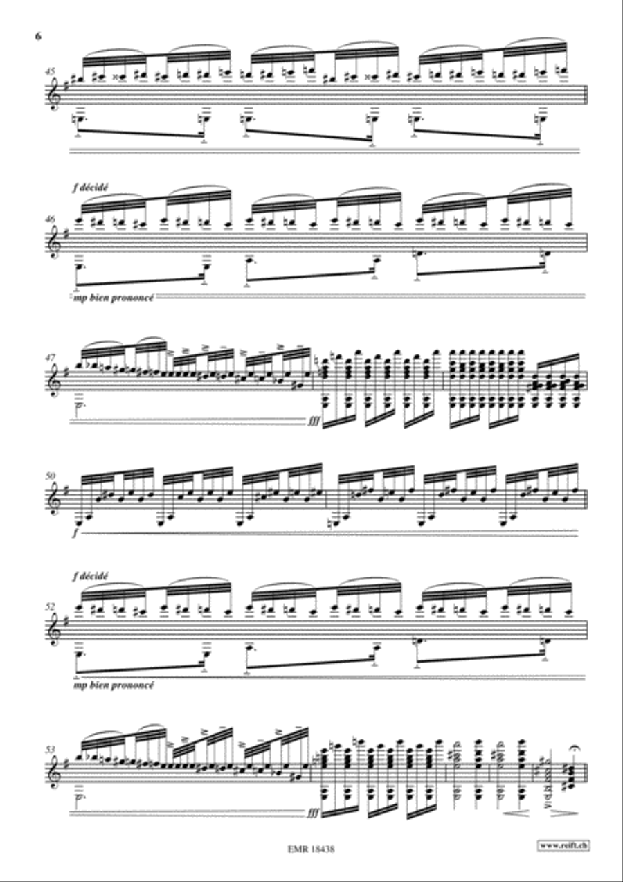 Etude Transcendante No. 1 Classical Guitar scores gallery preview page 6