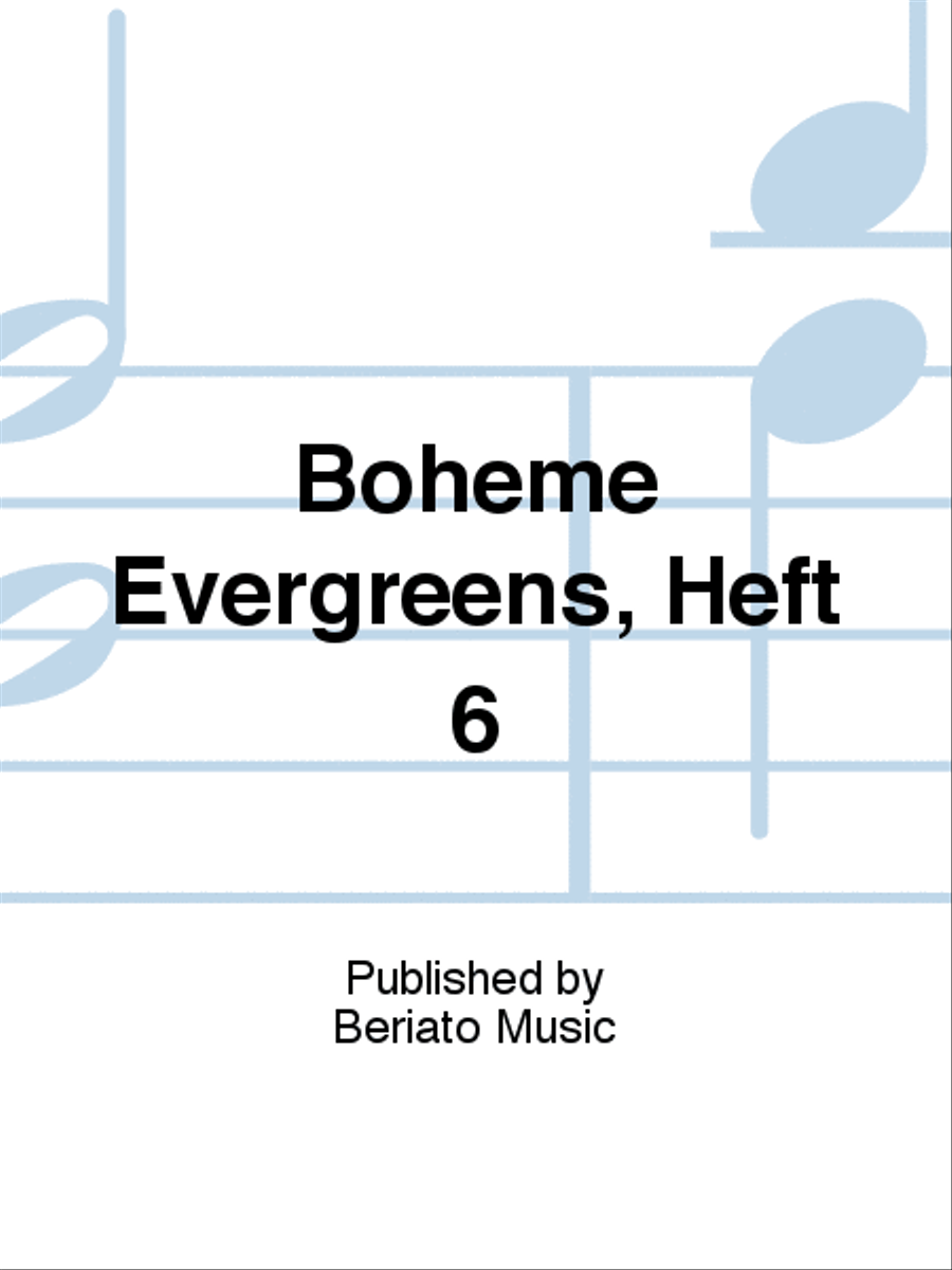 Bohème Evergreens, Heft 6 Voice Solo scores gallery preview page 1
