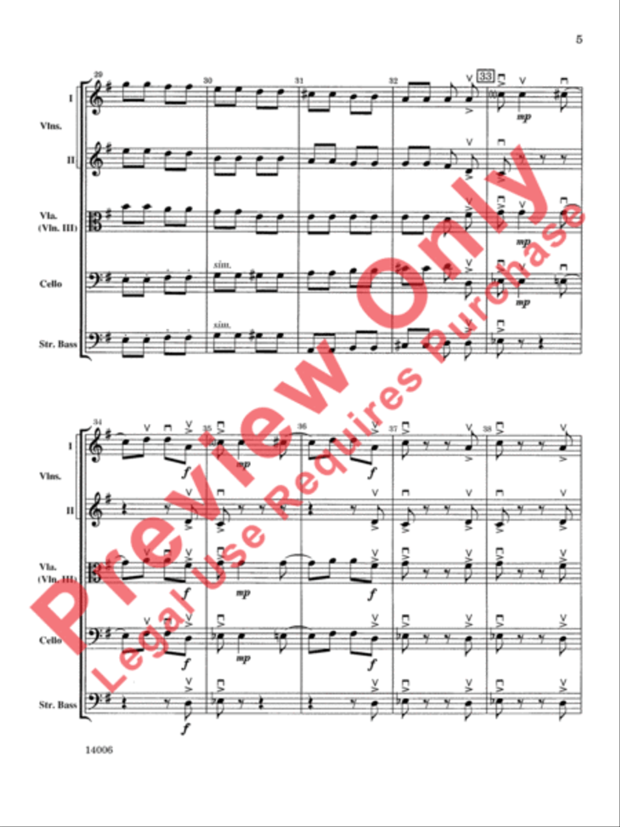 Trepak String Orchestra scores gallery preview page 6