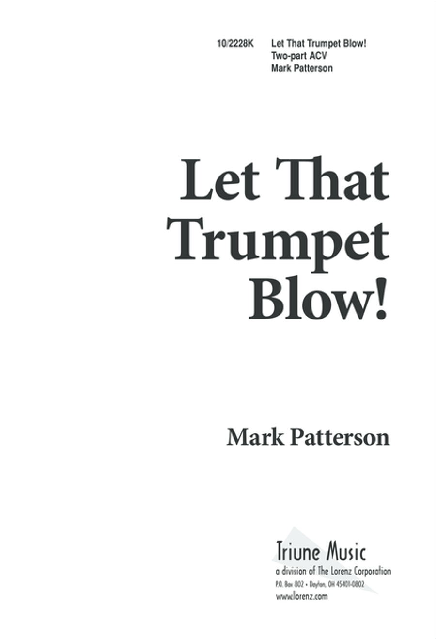 Let That Trumpet Blow 2-Part scores gallery preview page 1