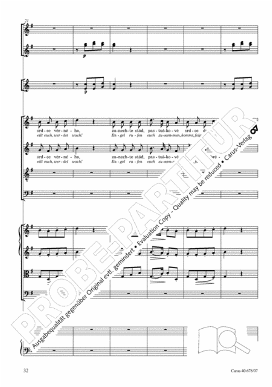 Missa pastoralis bohemica 4-Part scores gallery preview page 45