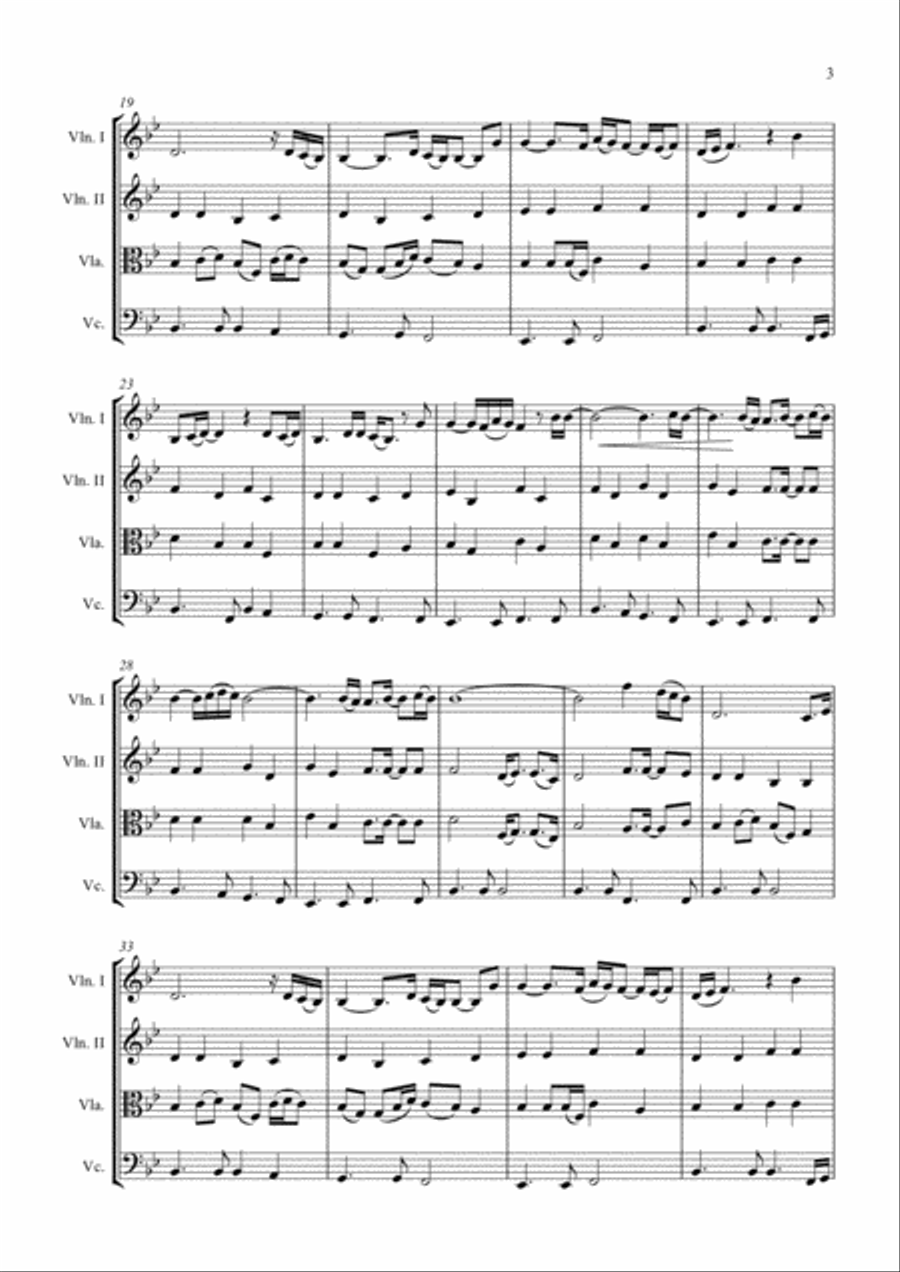 I Will Always Love You String Quartet scores gallery preview page 3