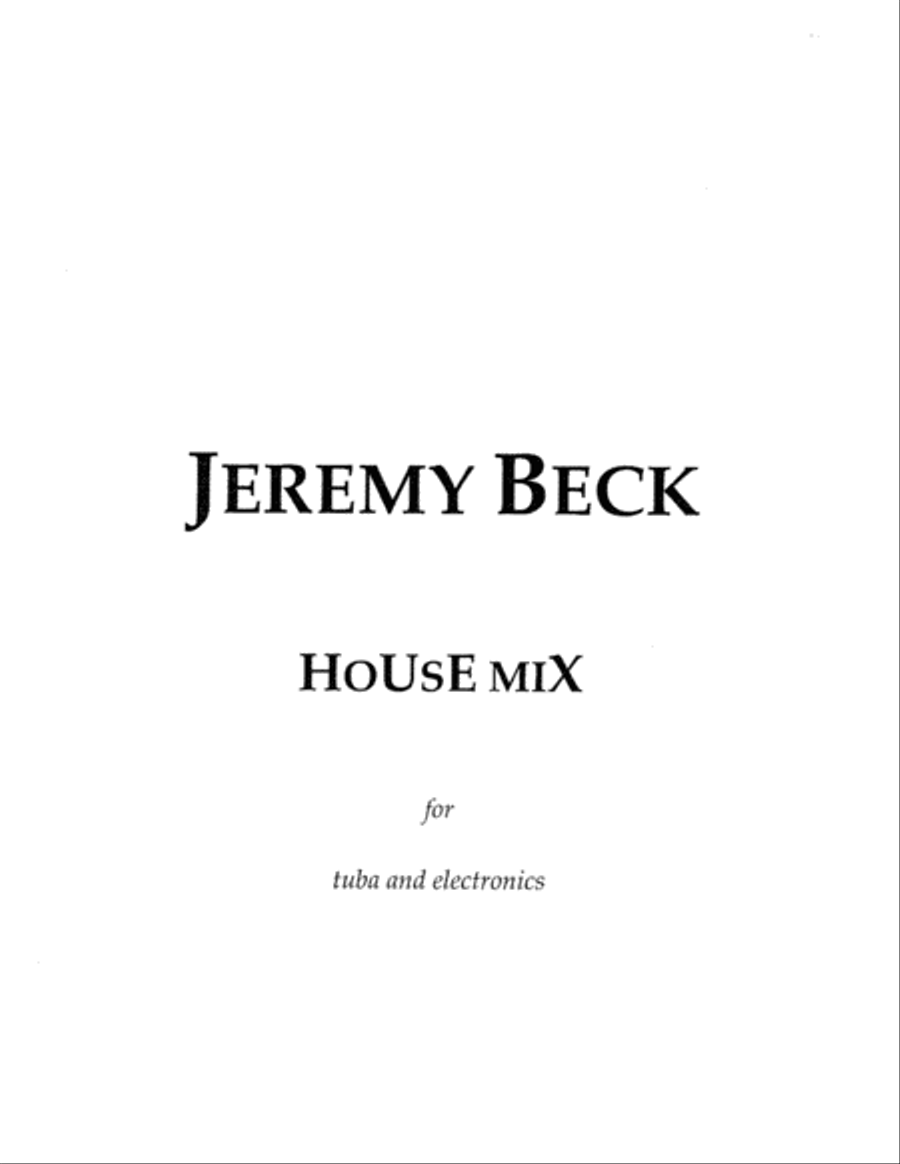 House Mix House Mix Tuba scores gallery preview page 1
