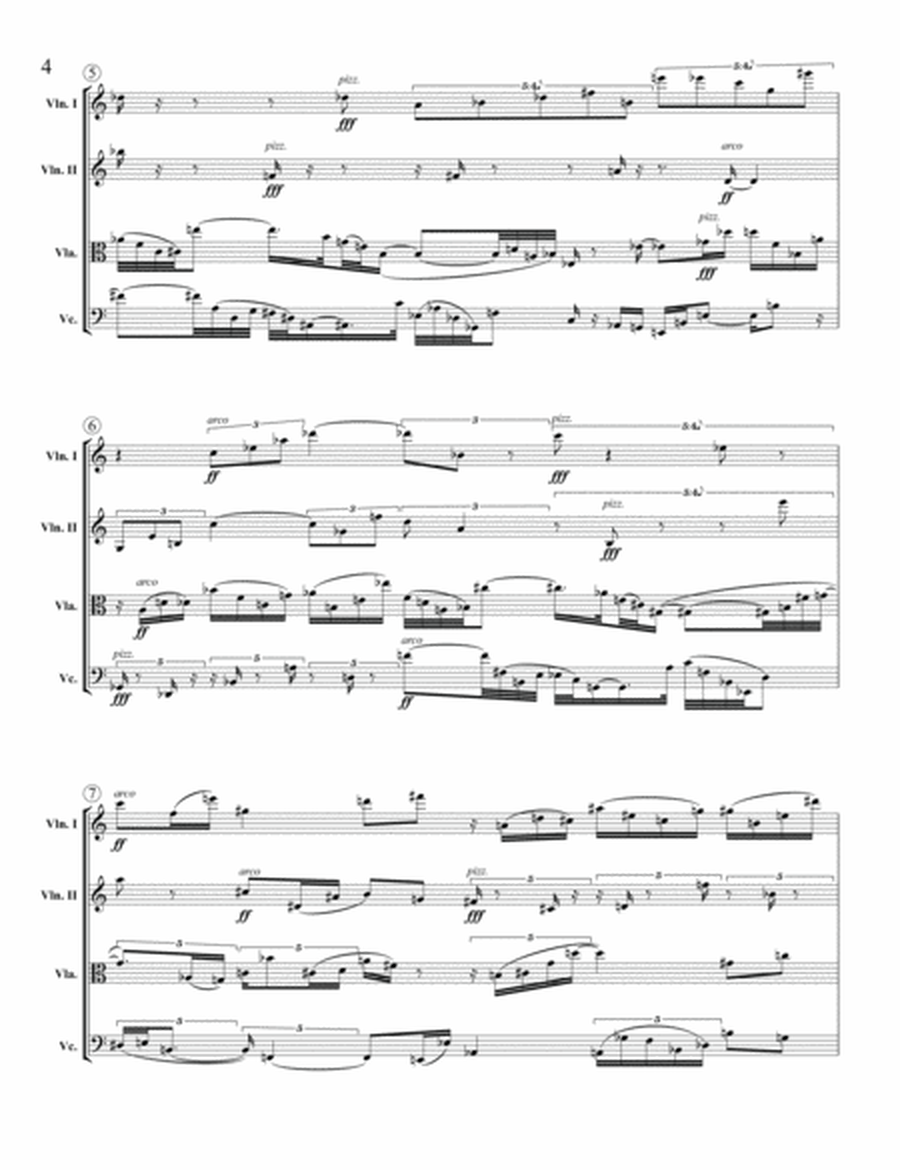 [Melby] String Quartet No. 4