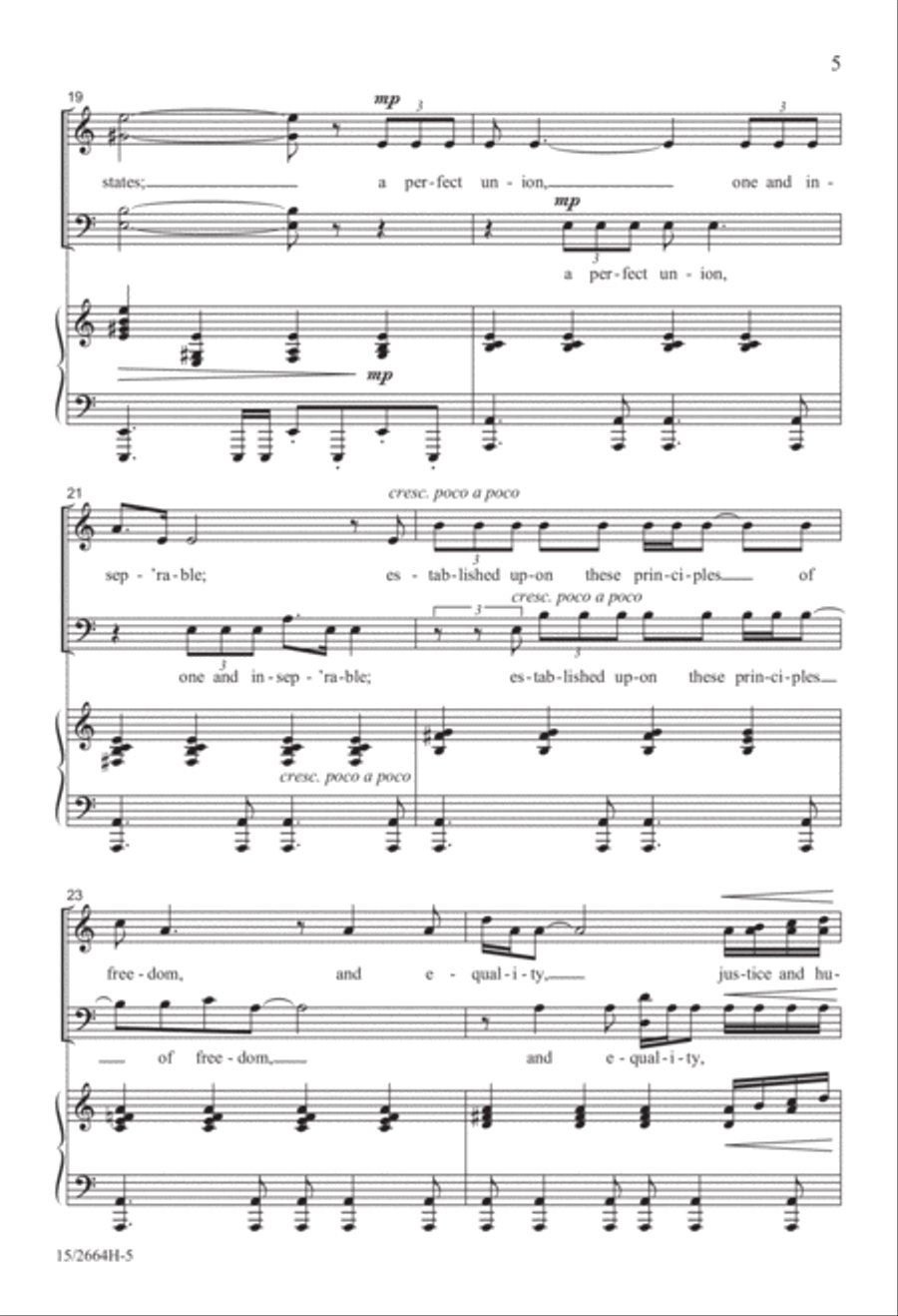 The American Creed 4-Part scores gallery preview page 5