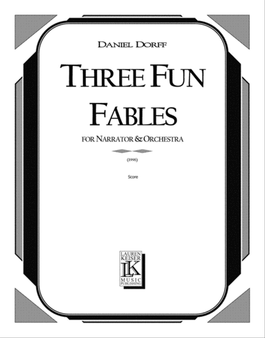 3 Fun Fables 3 Fun Fables Orchestra scores gallery preview page 1
