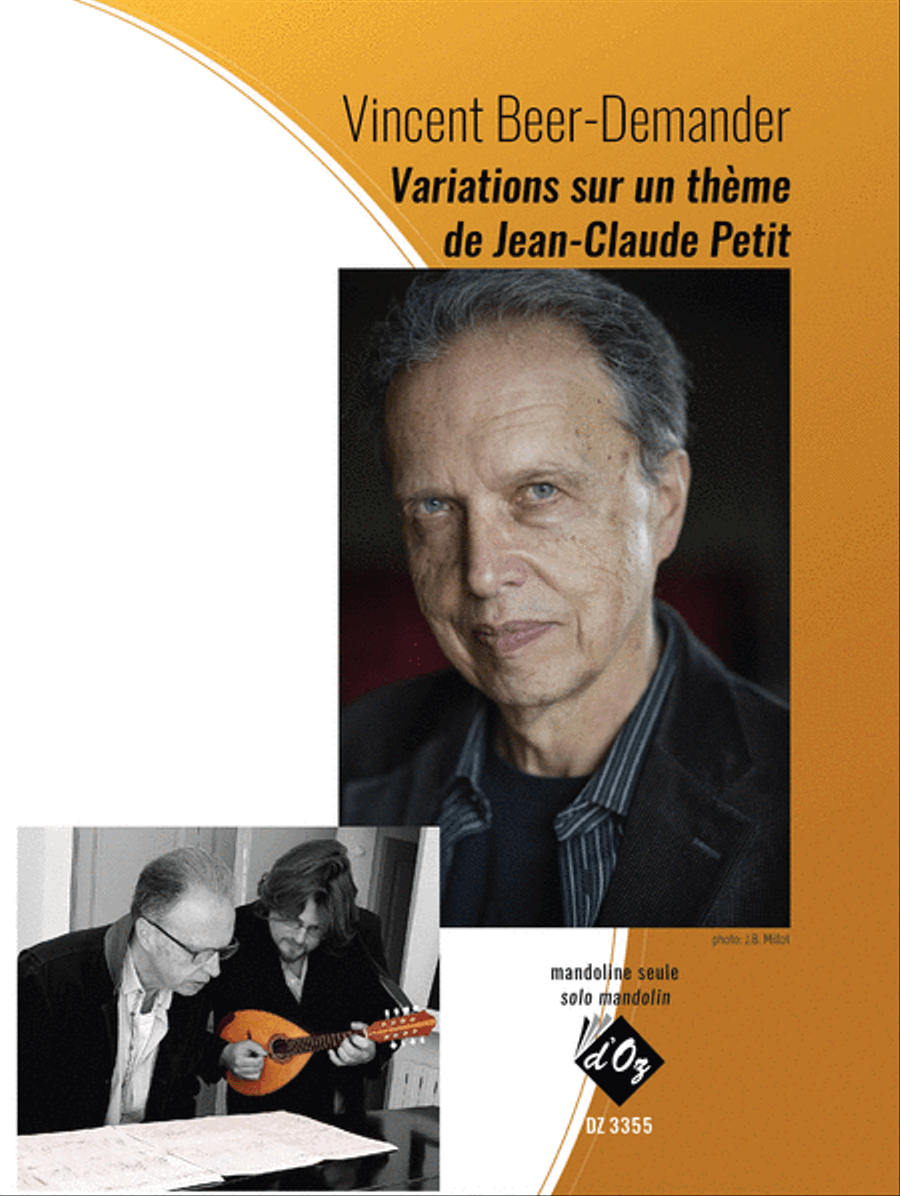 Variations sur un thème de Jean-Claude Petit Mandolin scores gallery preview page 1