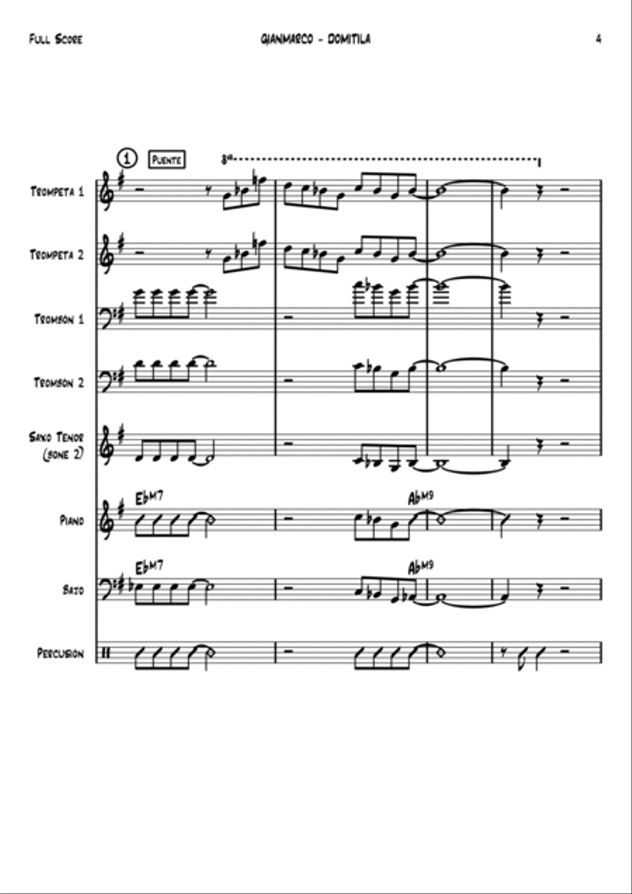 DOMITILA DOMITILA Full Orchestra scores gallery preview page 4