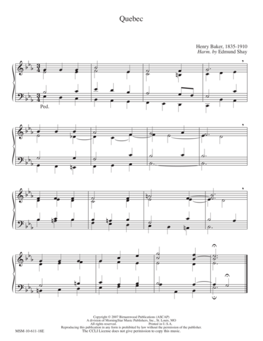 Quebec Organ scores gallery preview page 1