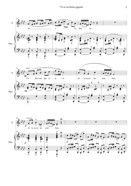 Rima 1. Yo sé un himno (soprano & Piano) image number null