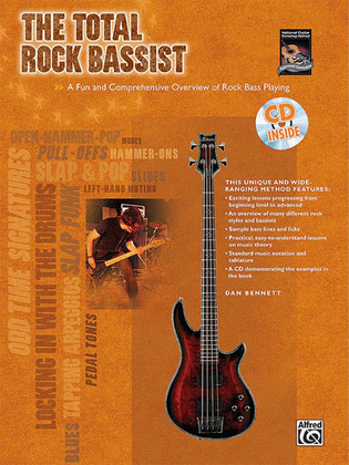 Book cover for The Total Rock Bassist