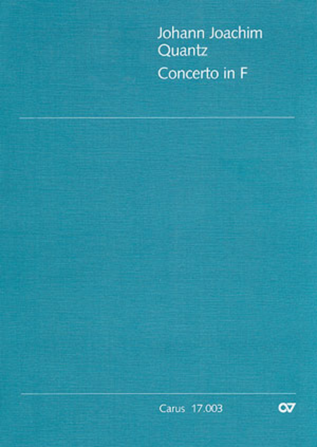 Concerto per Flauto in F (Flute concerto in F major) (Concerto pour flute en fa majeur)