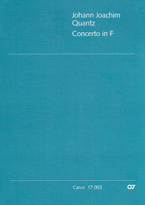 Book cover for Flute concerto in F major